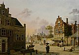 Jan Hendrik Verheijen Canvas Paintings - A Summer Day in Haarlem